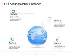 Corporate profiling our location global presence ppt infographics