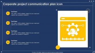 Corporate Project Communication Plan Icon