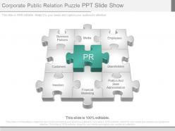 Corporate Public Relation Puzzle Ppt Slide Show