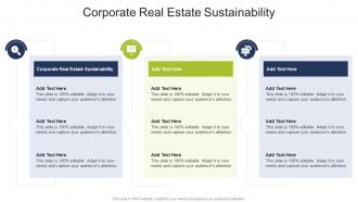 Corporate Real Estate Sustainability In Powerpoint And Google Slides Cpb
