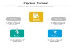Corporate recession ppt powerpoint presentation summary example topics cpb