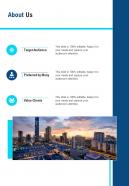 Corporate Recruitment Agency Proposal About Us One Pager Sample Example Document