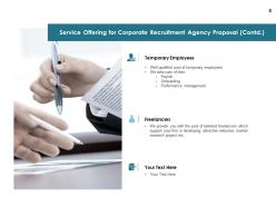 Corporate recruitment agency proposal powerpoint presentation slides