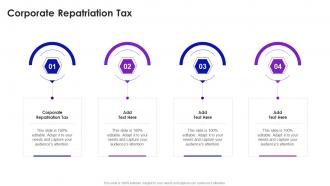 Corporate Repatriation Tax In Powerpoint And Google Slides Cpb