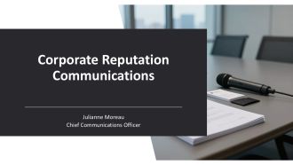Corporate Reputation Communications PPT Slides VA