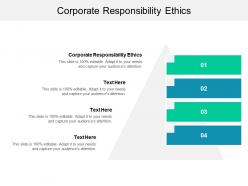 Corporate responsibility ethics ppt powerpoint presentation slides aids cpb