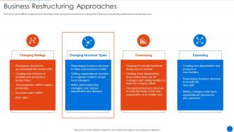 Corporate Restructuring Business Restructuring Approaches