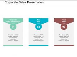Corporate sales presentation ppt powerpoint presentation ideas slide cpb