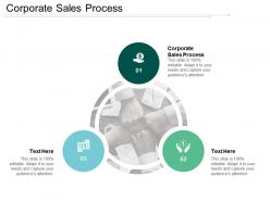 Corporate sales process ppt powerpoint presentation gallery samples cpb