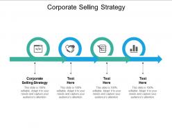 Corporate selling strategy ppt powerpoint presentation slides gridlines cpb