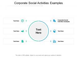 Corporate social activities examples ppt powerpoint presentation ideas example file cpb