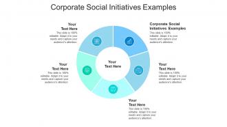 Corporate social initiatives examples ppt powerpoint presentation gallery display cpb
