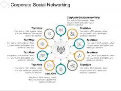 Corporate social networking ppt powerpoint presentation ideas influencers cpb