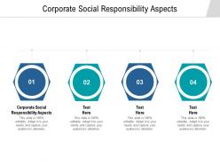 Corporate social responsibility aspects ppt powerpoint presentation professional microsoft cpb