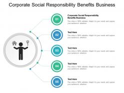 Corporate social responsibility benefits business ppt powerpoint presentation portfolio example cpb