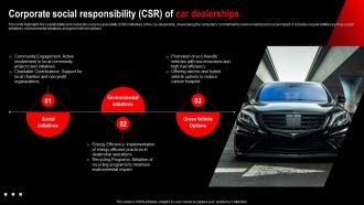 Corporate Social Responsibility Csr Car Dealership Company Overview