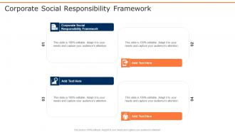 Corporate Social Responsibility Framework In Powerpoint And Google Slides Cpb