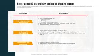 Corporate Social Responsibility Mall Event Marketing To Drive MKT SS V