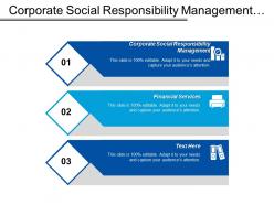 Corporate social responsibility management financial services cmo marketing cpb