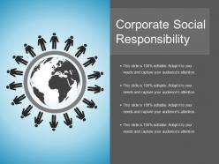Corporate social responsibility ppt template