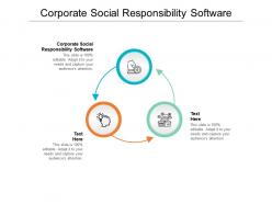 Corporate social responsibility software ppt powerpoint presentation infographic template gallery cpb
