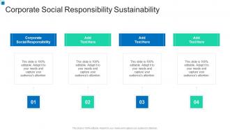 Corporate Social Responsibility Sustainability In Powerpoint And Google Slides Cpb