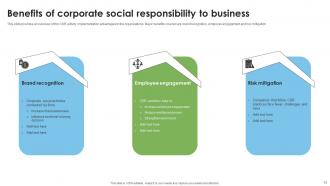 Corporate Social Responsibility To Positively Impact Environment Strategy MM Customizable