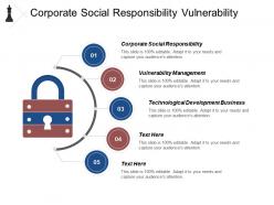 Corporate social responsibility vulnerability management technological development business cpb