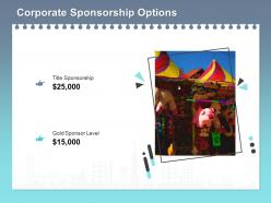 Corporate sponsorship options ppt powerpoint presentation infographics sample