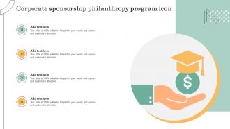 Corporate Sponsorship Philanthropy Program Icon