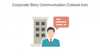 Corporate Story Communication Colored Icon In Powerpoint Pptx Png And Editable Eps Format