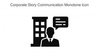 Corporate Story Communication Monotone Icon In Powerpoint Pptx Png And Editable Eps Format