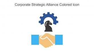 Corporate Strategic Alliance Colored Icon In Powerpoint Pptx Png And Editable Eps Format