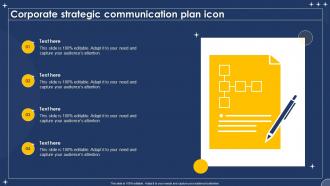 Corporate Strategic Communication Plan Icon