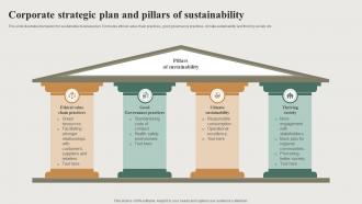 Corporate Strategic Plan And Pillars Of Sustainability