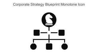 Corporate Strategy Blueprint Monotone Icon In Powerpoint Pptx Png And Editable Eps Format