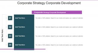 Corporate Strategy Corporate Development In Powerpoint And Google Slides Cpb