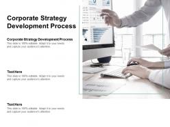 Corporate strategy development process ppt powerpoint presentation pictures shapes cpb
