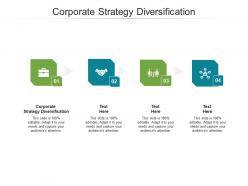 Corporate strategy diversification ppt powerpoint presentation infographics master slide cpb