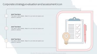 Corporate Strategy Evaluation And Assessment Icon