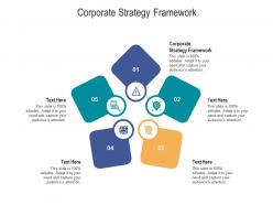 Corporate strategy framework ppt powerpoint presentation file deck cpb