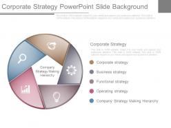 Corporate strategy powerpoint slides background