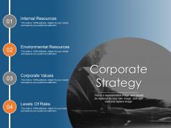 Corporate strategy ppt sample presentations