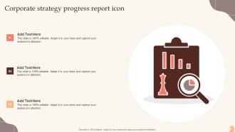 Corporate Strategy Progress Report Icon