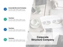 Corporate structure company ppt powerpoint presentation slides diagrams cpb