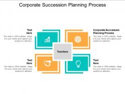 Corporate succession planning process ppt powerpoint presentation layouts infographic template cpb