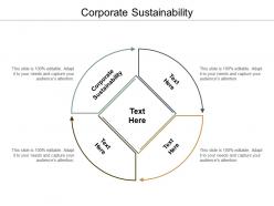 Corporate sustainability ppt powerpoint presentation infographic template layouts cpb