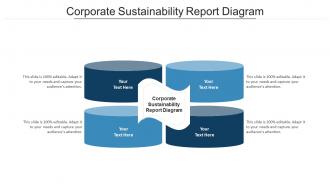 Corporate sustainability report diagram ppt powerpoint presentation layouts cpb