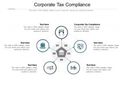 Corporate tax compliance ppt powerpoint presentation gallery example topics cpb