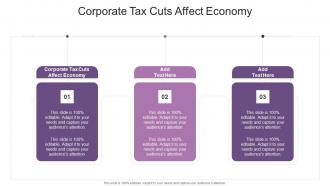 Corporate Tax Cuts Affect Economy In Powerpoint And Google Slides Cpb
